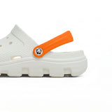 Easybird White Clog + Orange Strap