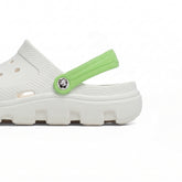 Easybird White Clog + Neon Green Strap