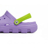 Easybird Purple Clog + Neon Green Strap