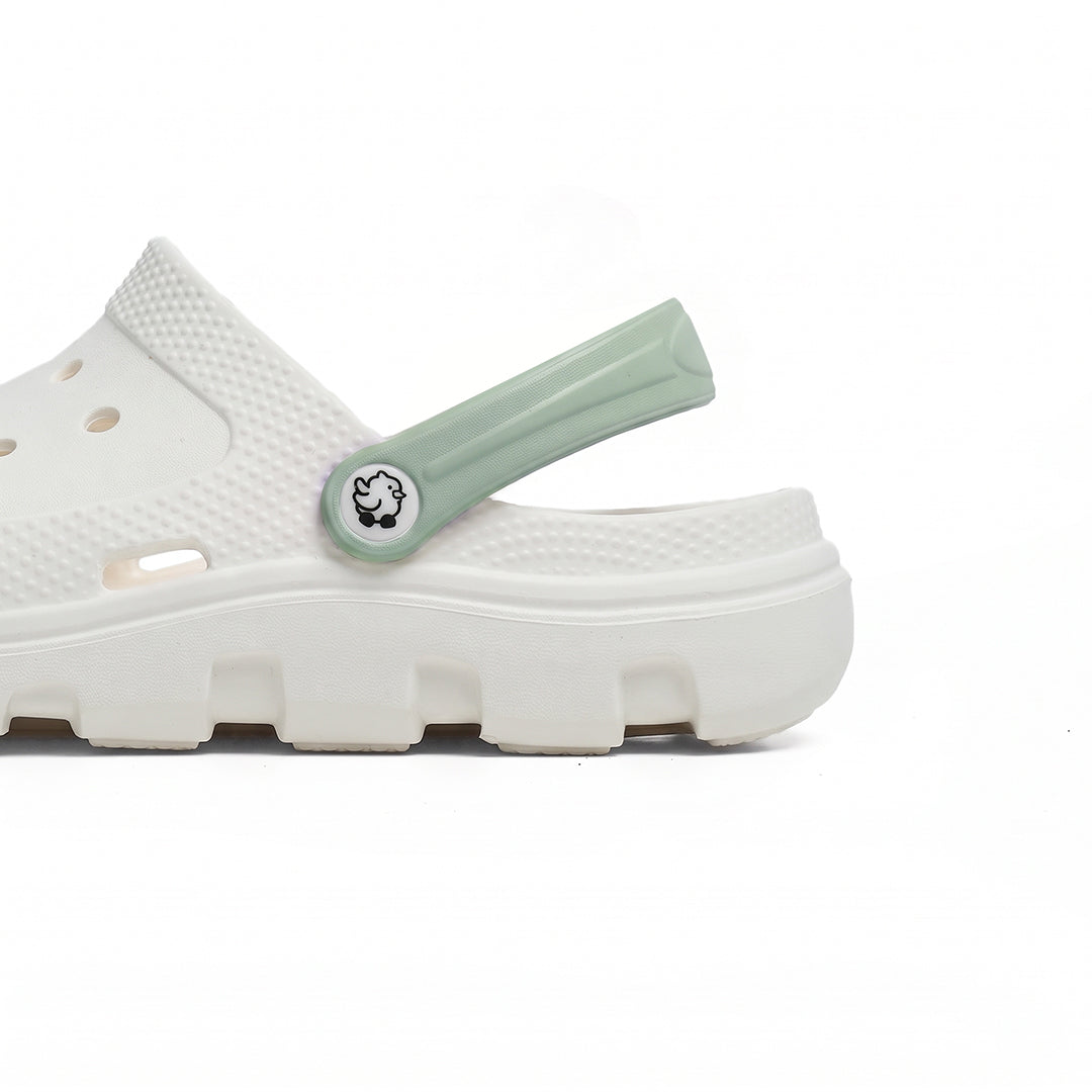 Easybird White Clog + Sage Strap
