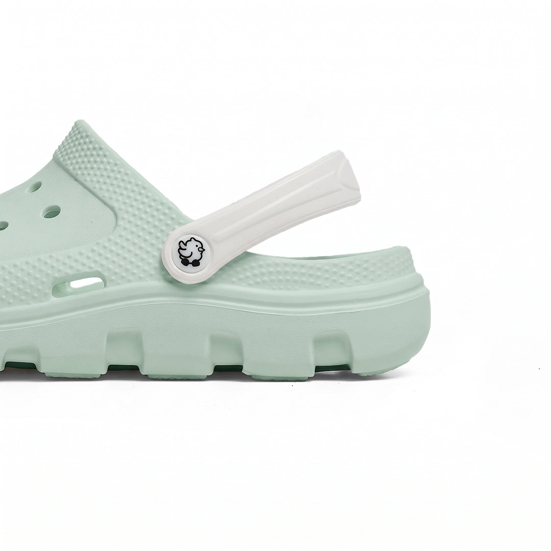 Easybird Green Clog + White Strap