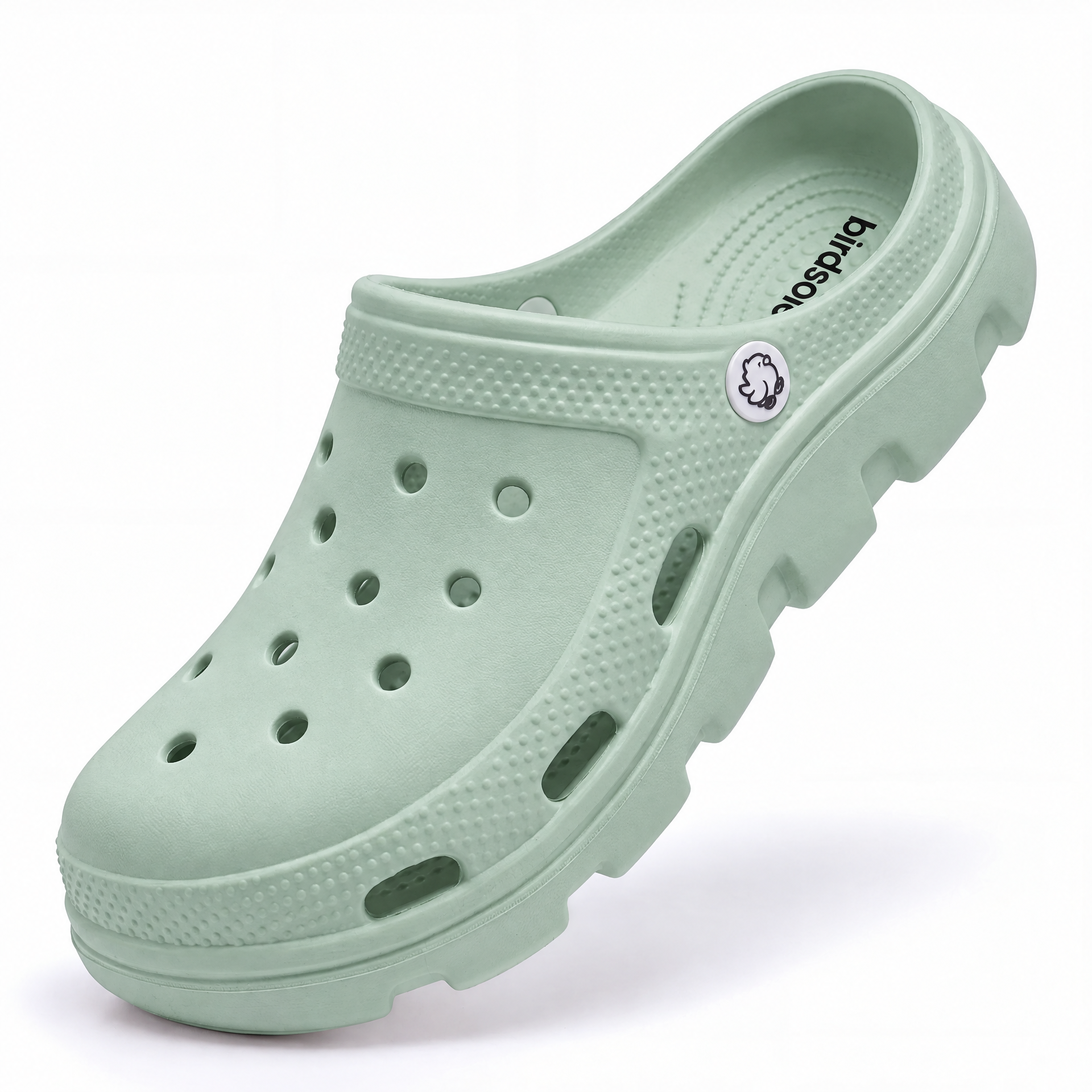 Easybird Green Clog + White Strap